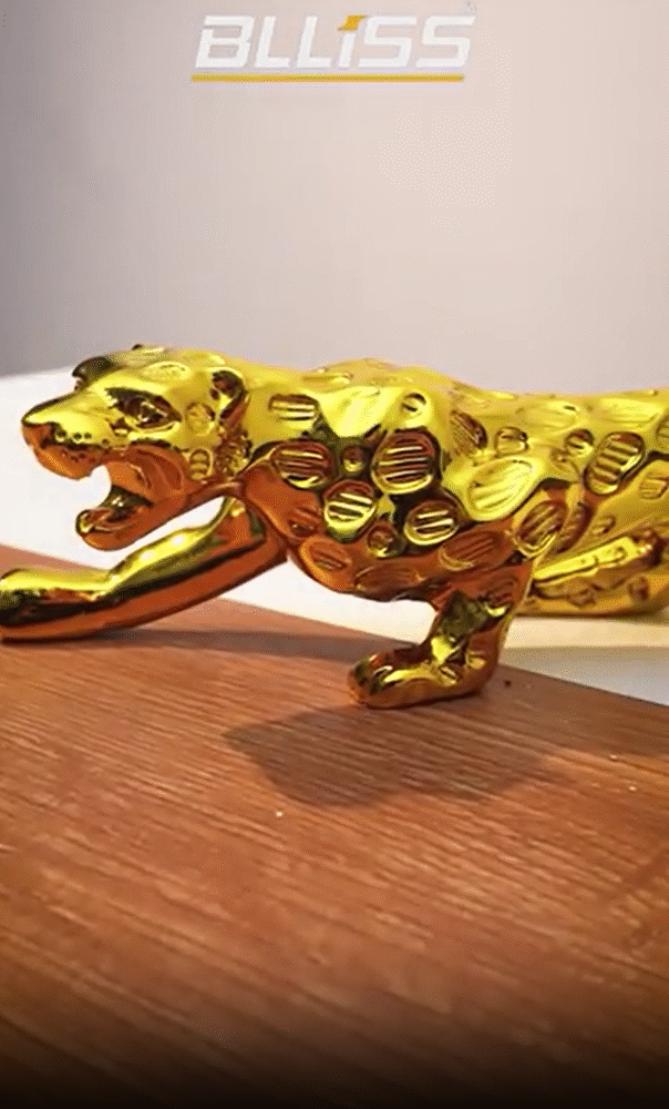 Gold Plated Jaguar Statue